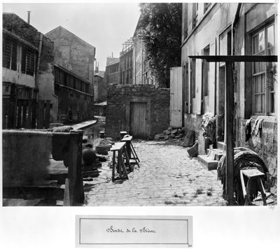 Ufer der Bievre, Paris, 1858-78 von Charles Marville